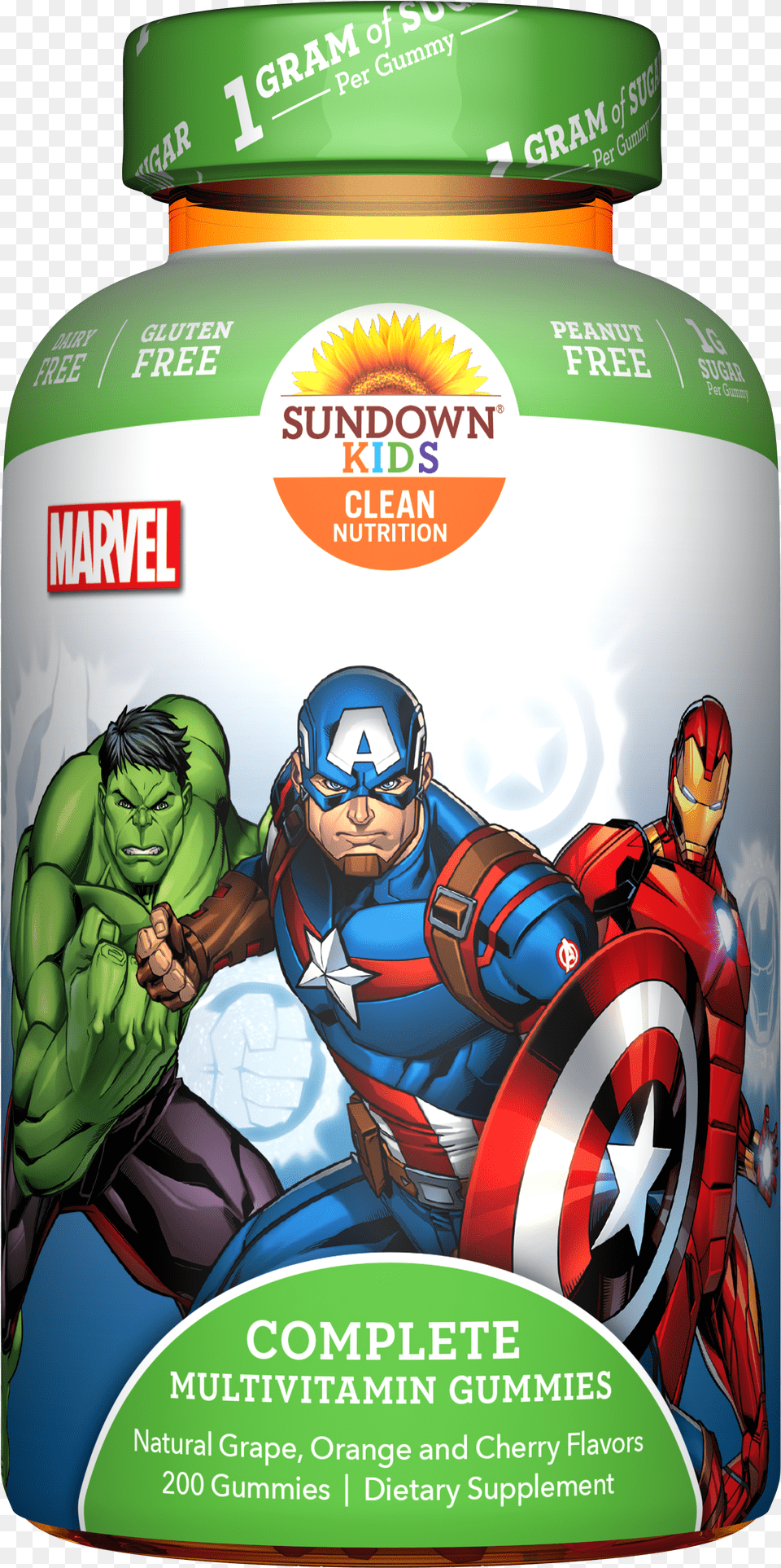 Sundown Kids Multivitamin Gummies Marvel Free Png Download