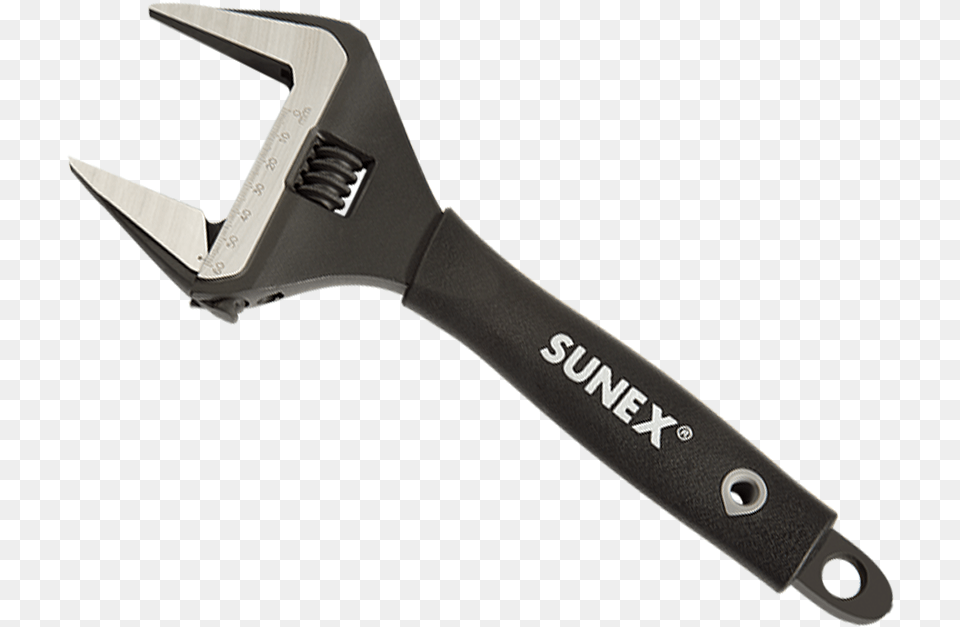 Sunex Tools Adjustable Plumbers Wrench, Blade, Knife, Weapon Png