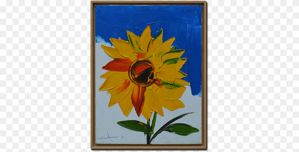 Sunflower, Art, Flower, Painting, Plant Png