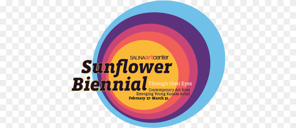 Sunflower Biennial U2014 Salina Art Center Circle, Advertisement, Poster, Disk, Logo Free Transparent Png