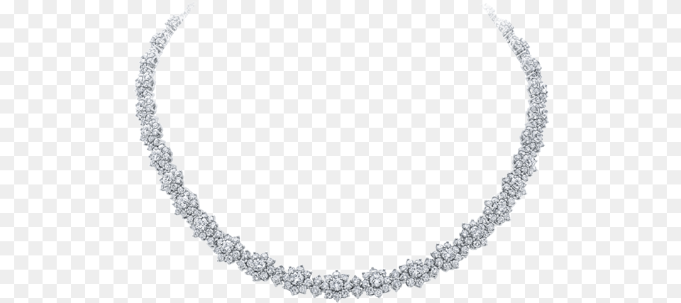 Sunflower By Harry Winston Small Diamond Necklace Necklace, Accessories, Gemstone, Jewelry, Plant Free Transparent Png