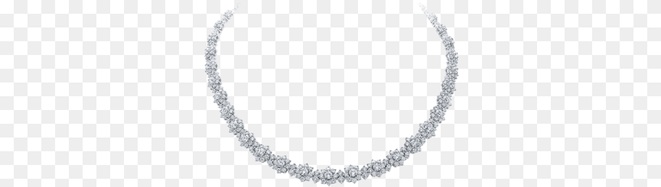 Sunflower By Harry Winston Small Diamond Necklace Necklace, Accessories, Gemstone, Jewelry Free Png