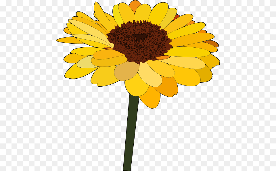 Sunflower Cartoon Cliparts, Daisy, Flower, Plant, Petal Png Image