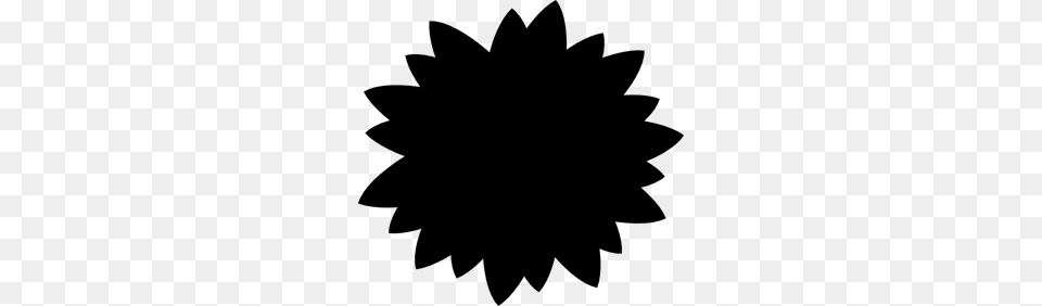 Sunflower Clip Art For Web, Gray Free Png Download