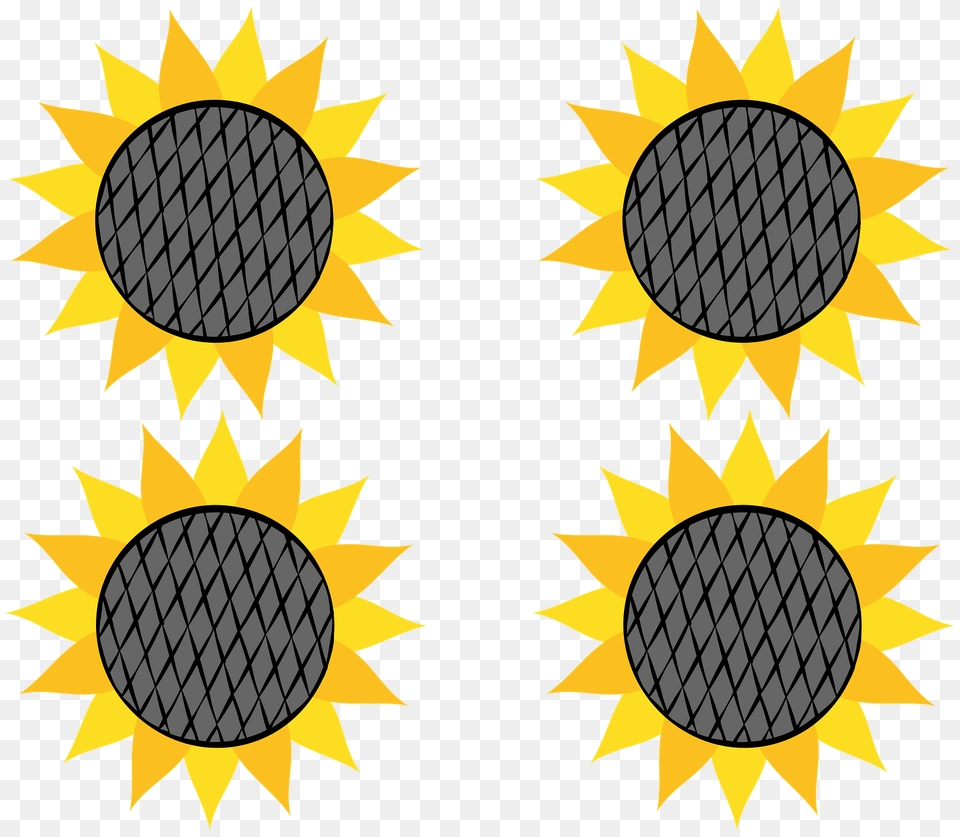 Sunflower Clipart, Pattern, Nature, Outdoors, Logo Free Png Download