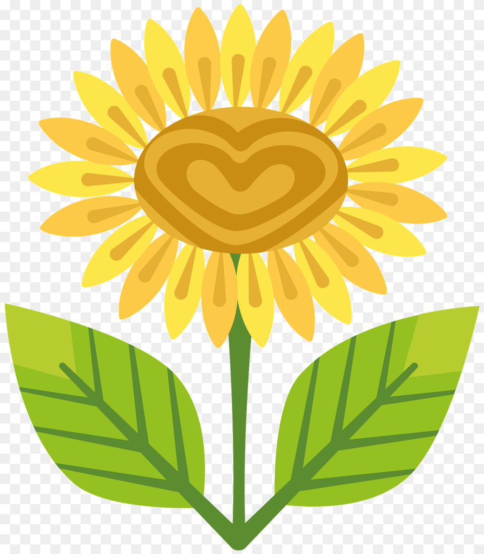 Sunflower Clipart, Flower, Plant, Leaf Png