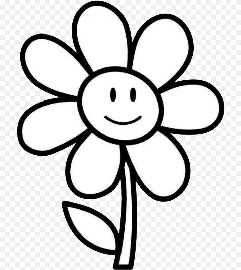 Sunflower Clipart Black And White Clip Art Black And White Flower, Daisy, Plant, Stencil Free Transparent Png