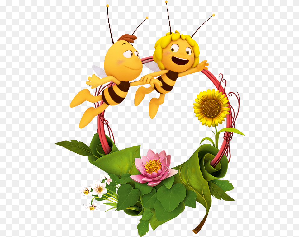 Sunflower Clipart Download Maya The Bee, Plant, Flower, Animal, Invertebrate Png Image