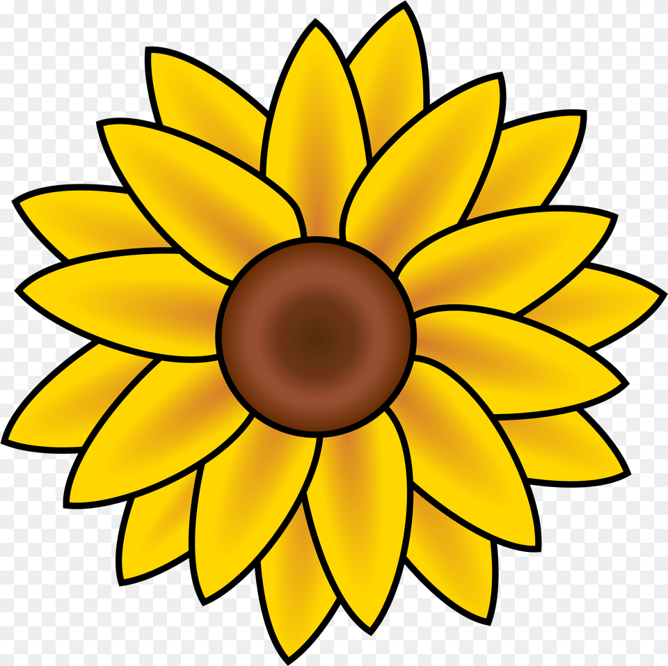 Sunflower Clipart Sunflower To Draw Easy, Daisy, Flower, Plant Free Png
