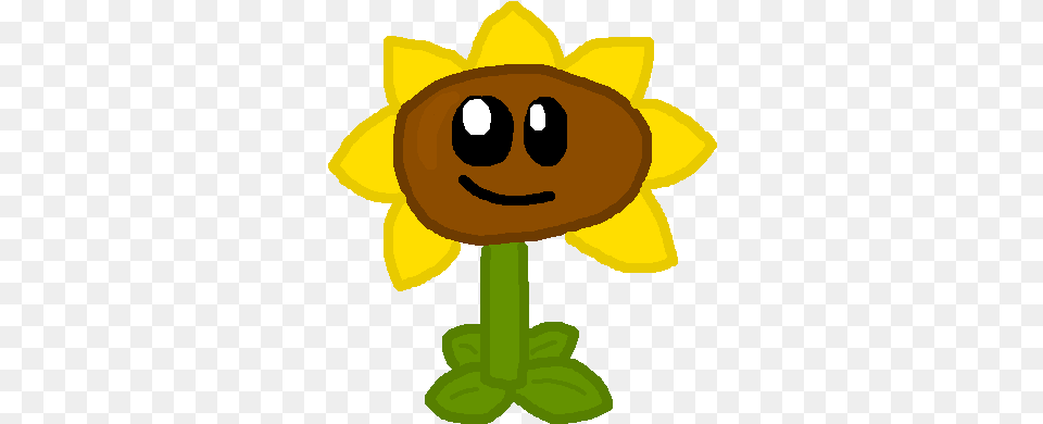 Sunflower Color Splash Cartoon, Flower, Plant, Daffodil, Head Png Image