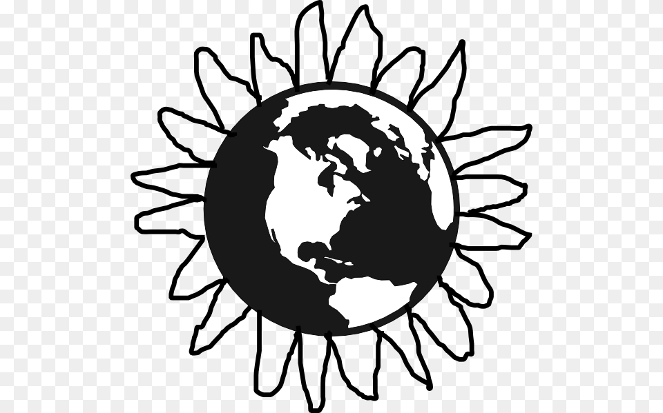 Sunflower Earth Clip Art For Web, Astronomy, Outer Space, Planet, Globe Free Png Download