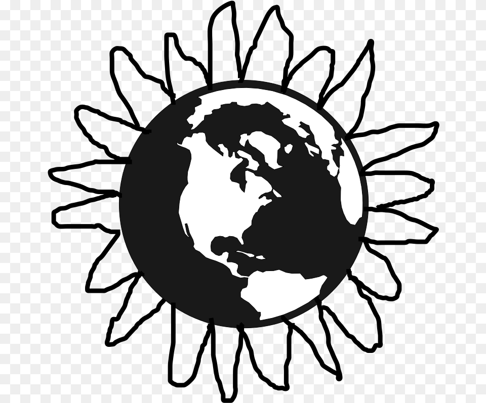 Sunflower Earth Svg Clip Arts Globe Clip Art, Astronomy, Outer Space, Planet, Moon Png Image