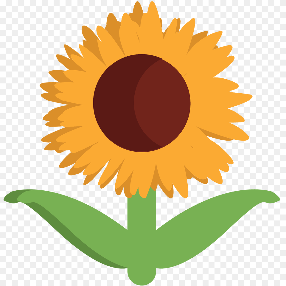 Sunflower Emoji Clipart, Flower, Plant Png