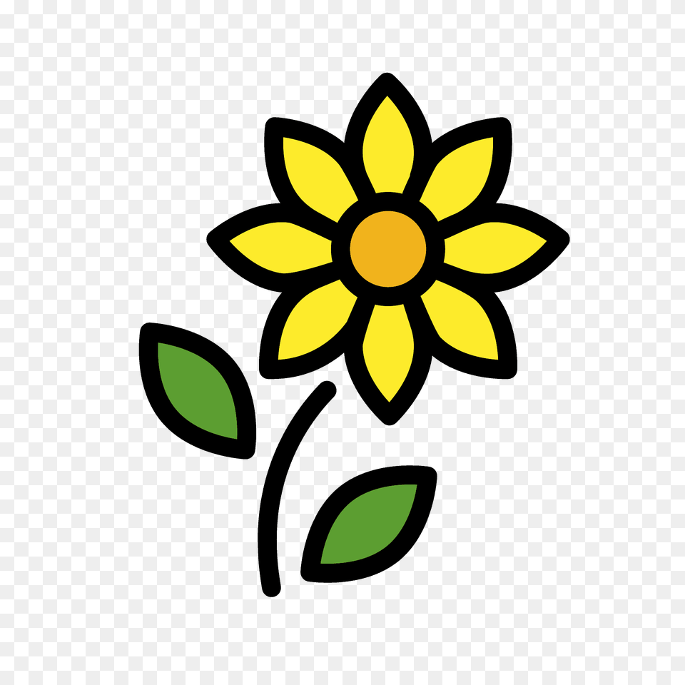 Sunflower Emoji Clipart, Flower, Plant, Daffodil, Daisy Png