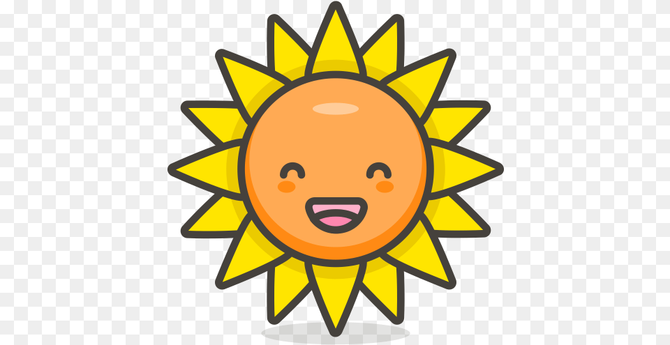 Sunflower Emoji Icon Of Colored Outline Style Available In Psychedelic Symbols With Deep Meanings, Flower, Plant, Outdoors, Face Free Transparent Png