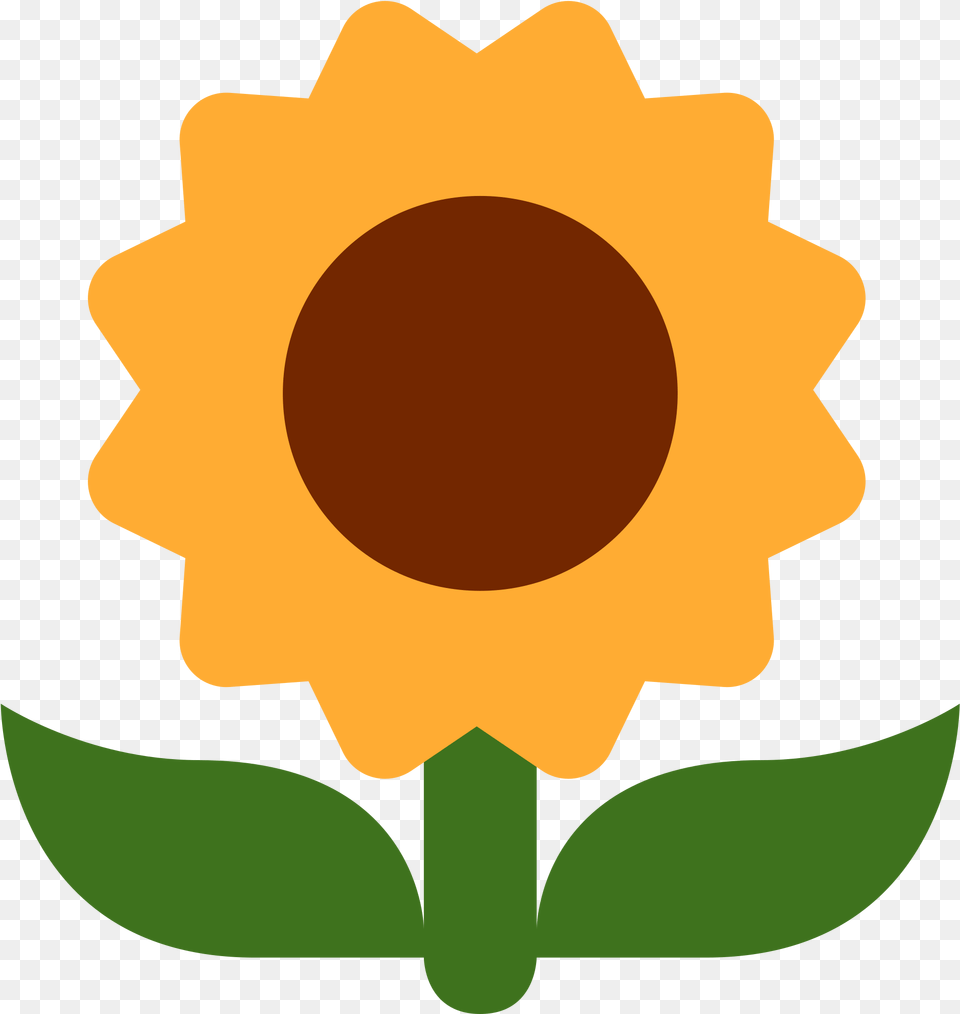 Sunflower Emoji Transparent Download Sunflower Emoji Twitter, Flower, Plant, Animal, Fish Png