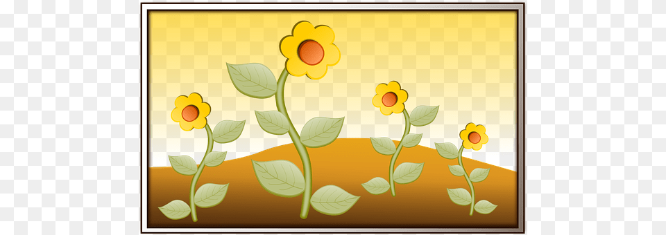 Sunflower Field Art, Floral Design, Graphics, Pattern Free Png Download