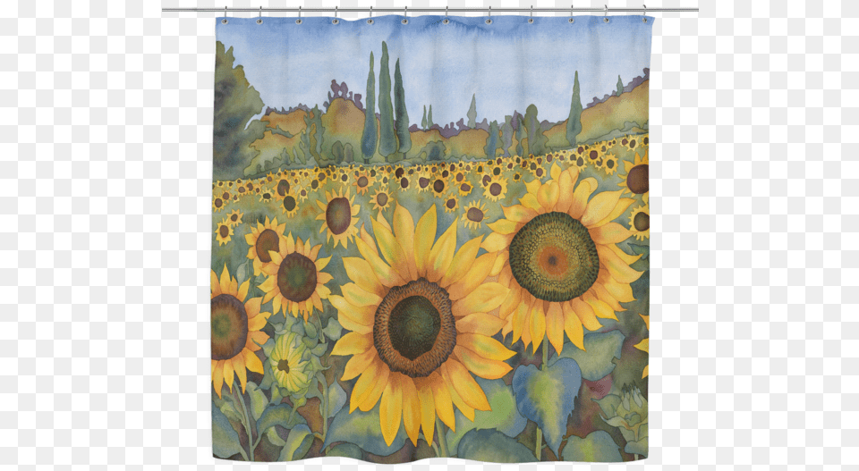 Sunflower Fields Sunflower, Flower, Plant, Art, Painting Free Transparent Png