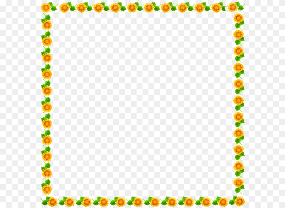 Sunflower Frame Sunflower Border Frame Border Candy Corn Clip Art Border, Home Decor, Blackboard, Pattern, Floral Design Free Transparent Png