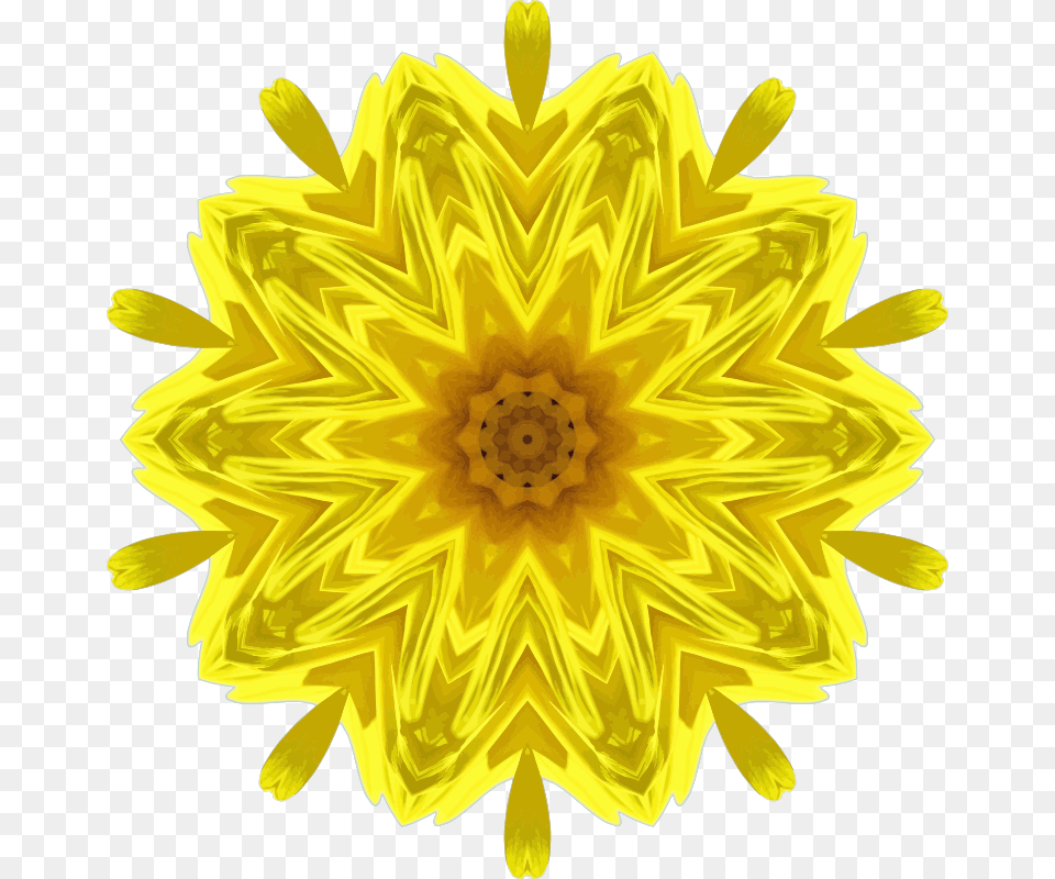 Sunflower Kaleidoscope Sunflower, Dahlia, Flower, Plant, Petal Png Image