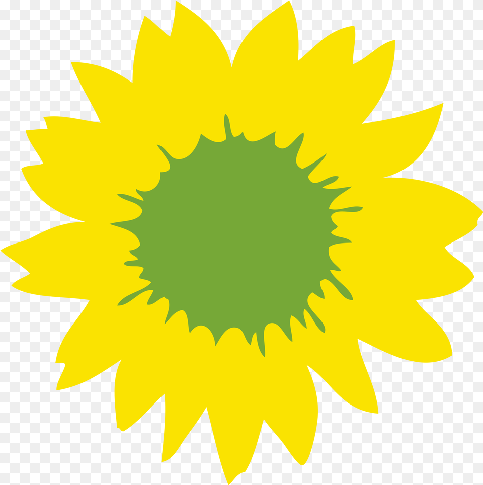 Sunflower Logo Picture Green Politics Symbol, Flower, Plant, Animal, Fish Free Png
