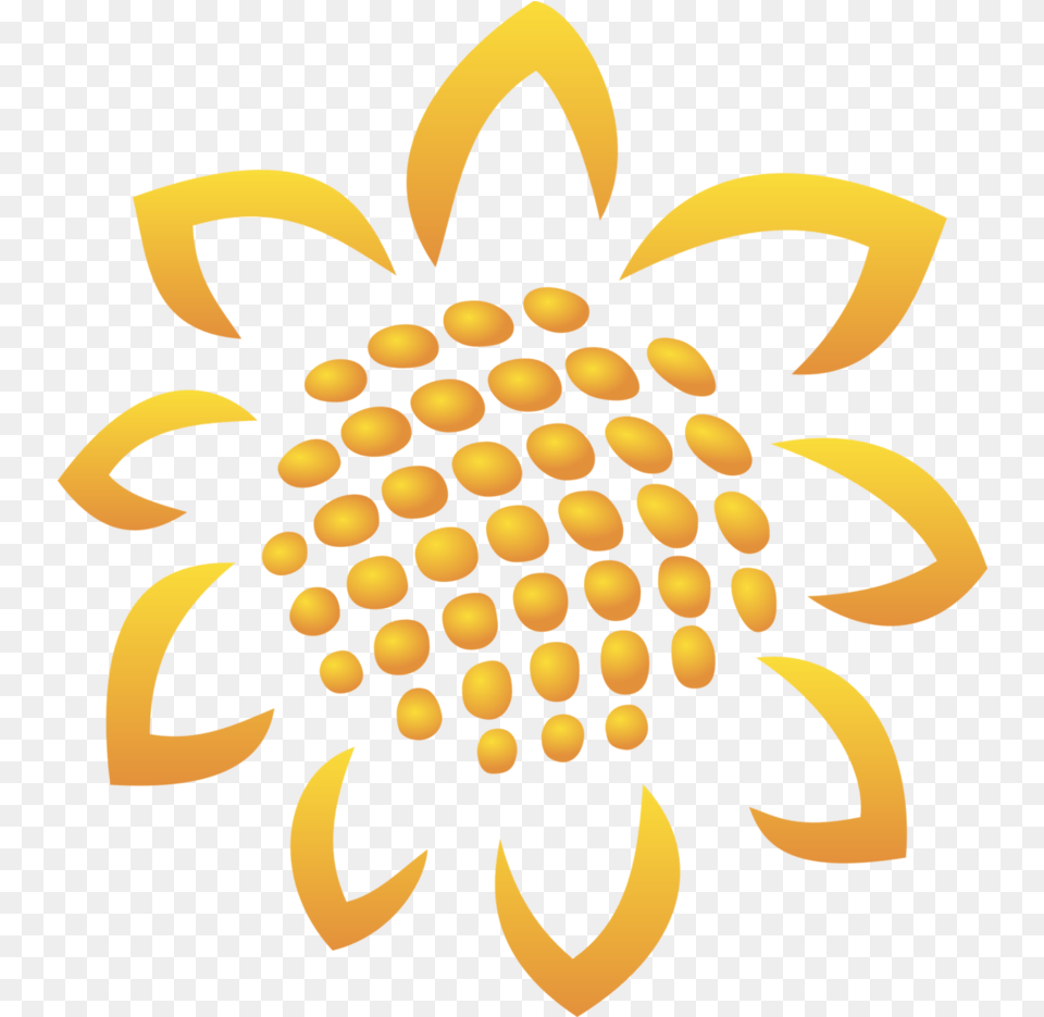 Sunflower Logo Transparent U0026 Clipart Ywd Sunflower Logo, Dahlia, Flower, Plant, Daisy Free Png Download
