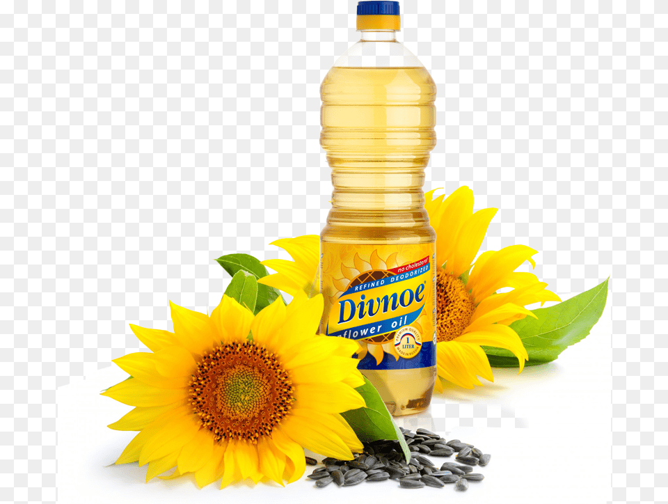 Sunflower Oil, Cooking Oil, Food, Flower, Plant Png Image