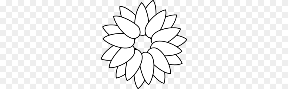 Sunflower Pictures Outline, Dahlia, Daisy, Flower, Plant Free Png