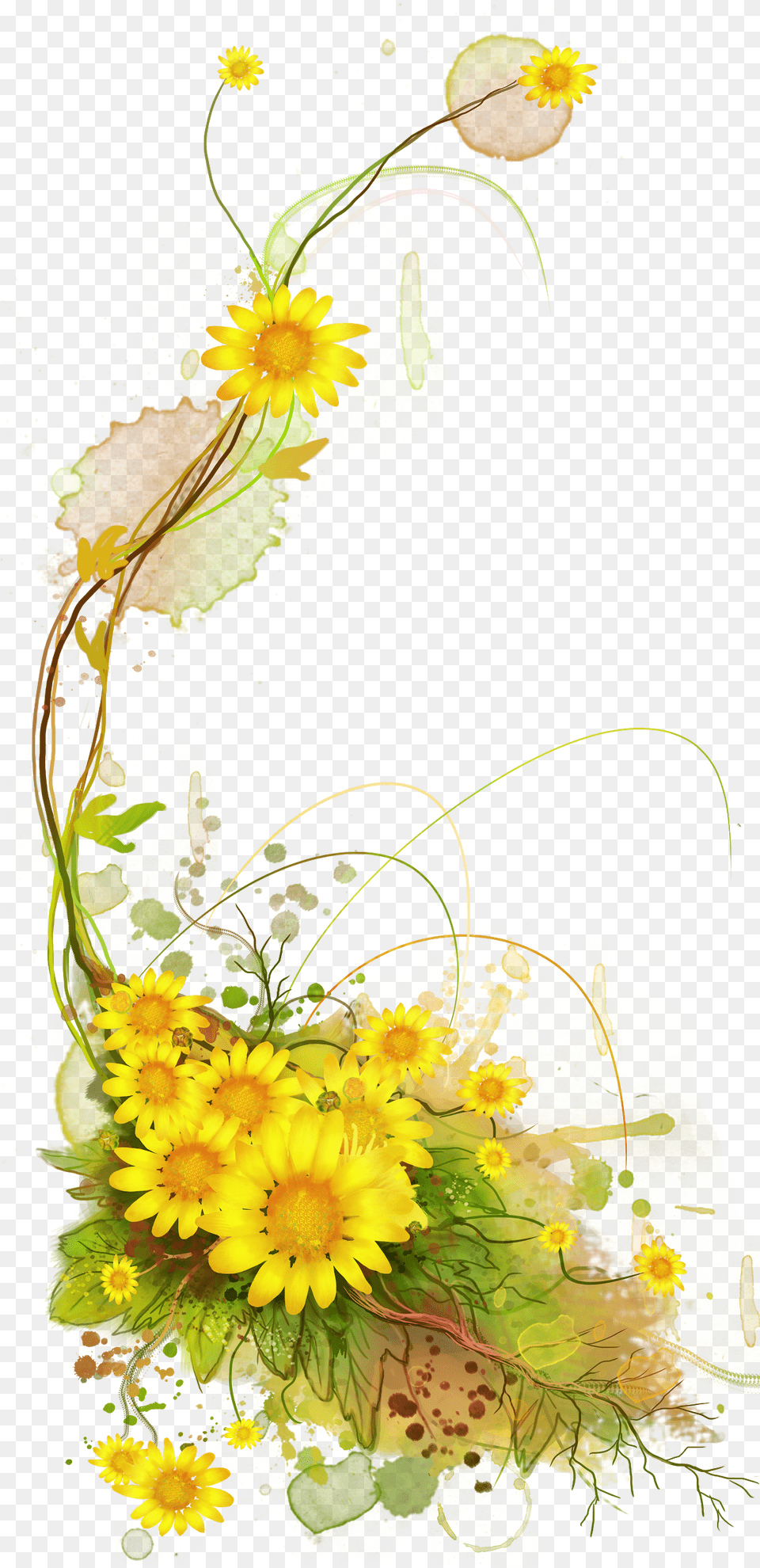 Sunflower Sunflower Clipart Frame Clipart Clip Girasoli Acquerello, Art, Floral Design, Graphics, Pattern Free Png Download