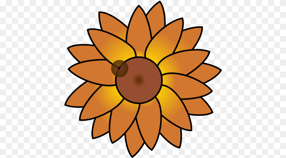 Sunflower Svg Clip Art For Web Download Clip Art Easy Sunflower Drawing, Dahlia, Daisy, Flower, Plant Free Transparent Png