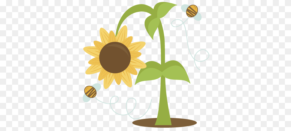 Sunflower Svg Scrapbook Cut File Cute Clipart Files For Sunflower Cute Clip Art, Flower, Plant Free Transparent Png