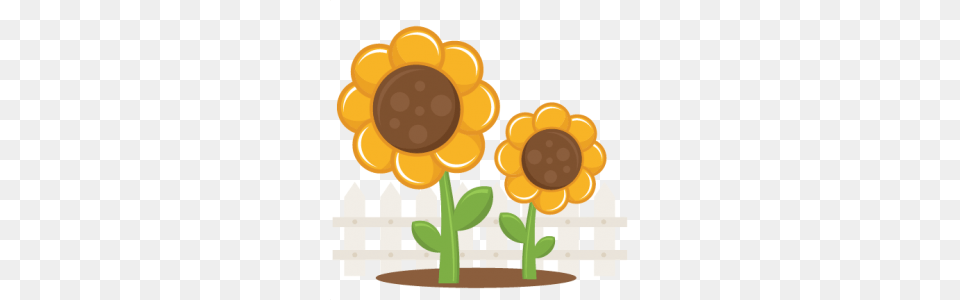 Sunflowers Scrapbook Title Sunflower Sun, Fence, Daisy, Flower, Plant Png