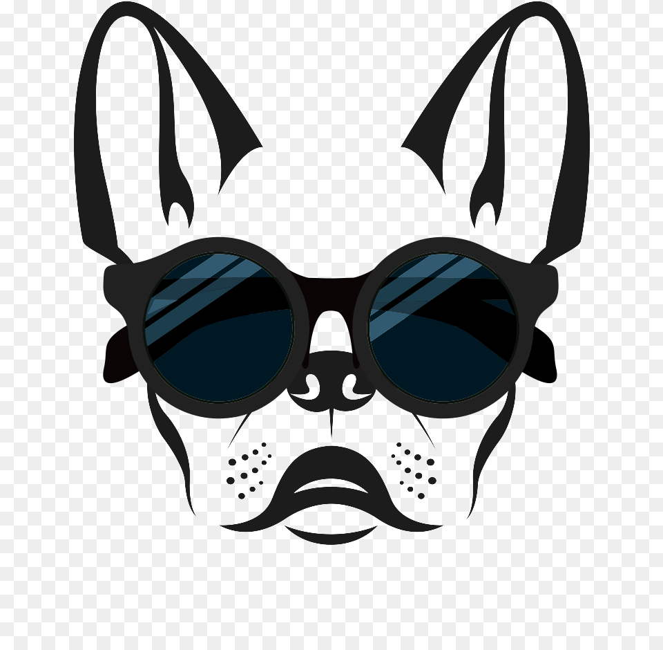 Sunglass Nyc French Bulldog Face Outline, Accessories, Sunglasses, Smoke Pipe, Glasses Png Image