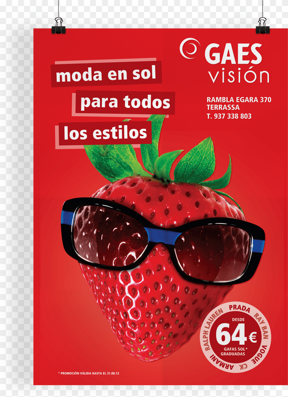 Sunglasses Advertising Campaign Flyer, Accessories, Strawberry, Produce, Poster Free Transparent Png