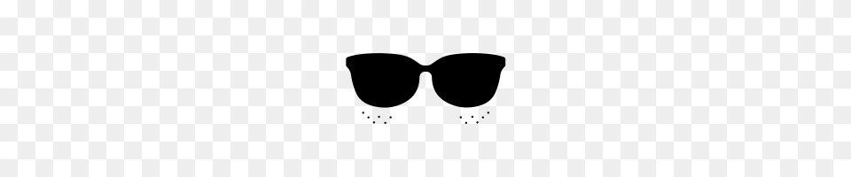 Sunglasses And Freckles Icons Noun Project, Gray Free Transparent Png