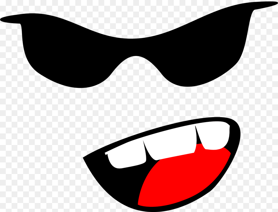 Sunglasses Clipart, Body Part, Mouth, Person, Teeth Free Png