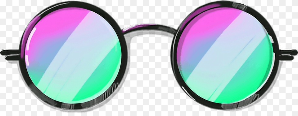 Sunglasses Colorful Cool Ftestickers Freetoedit Circle, Accessories, Glasses, Goggles, Electronics Free Png Download