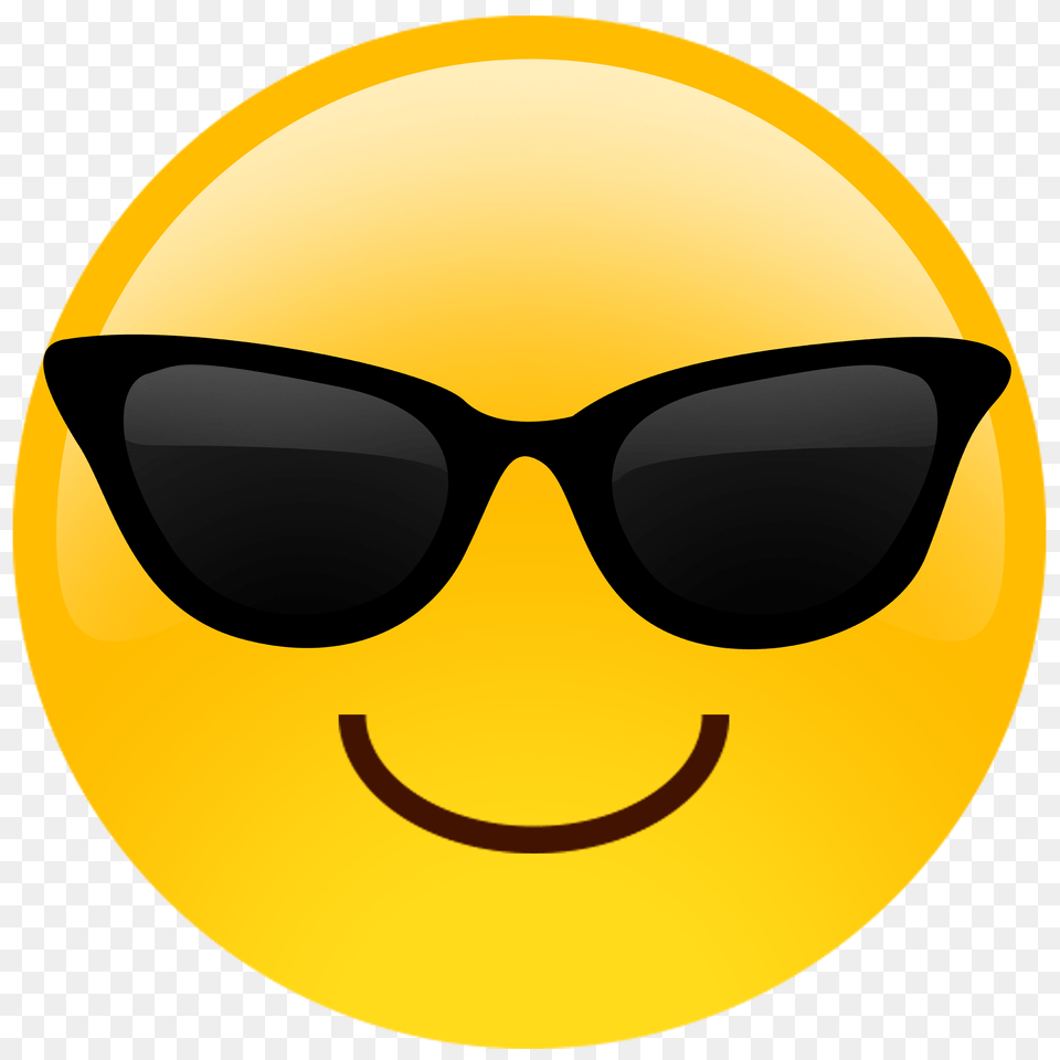 Sunglasses Cutout Emoji, Accessories, Glasses, Clothing, Hardhat Png