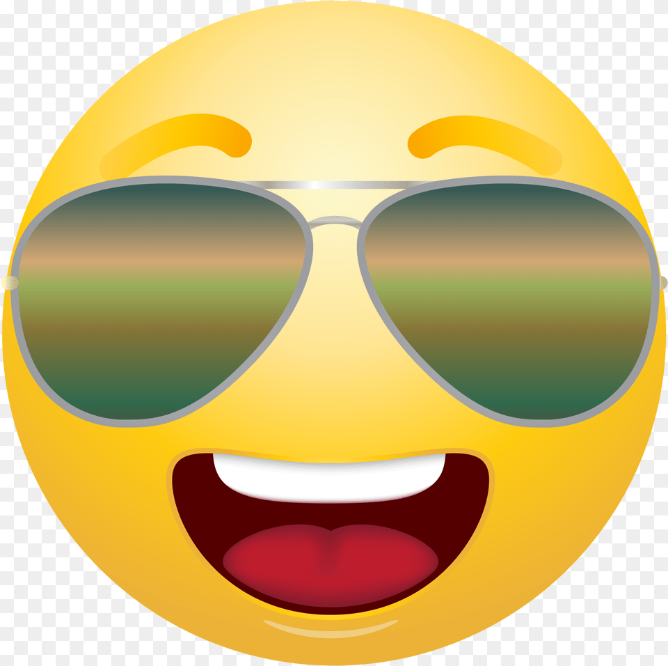 Sunglasses Emoji Clipart Sunshine Sunglasses Emoji Transparent Background Emoji, Accessories, Sphere, Glasses, Photography Free Png Download