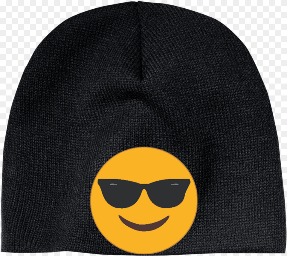 Sunglasses Emoji Cp91 100 Acrylic Beanie Beanie, Accessories, Hat, Clothing, Cap Free Png Download