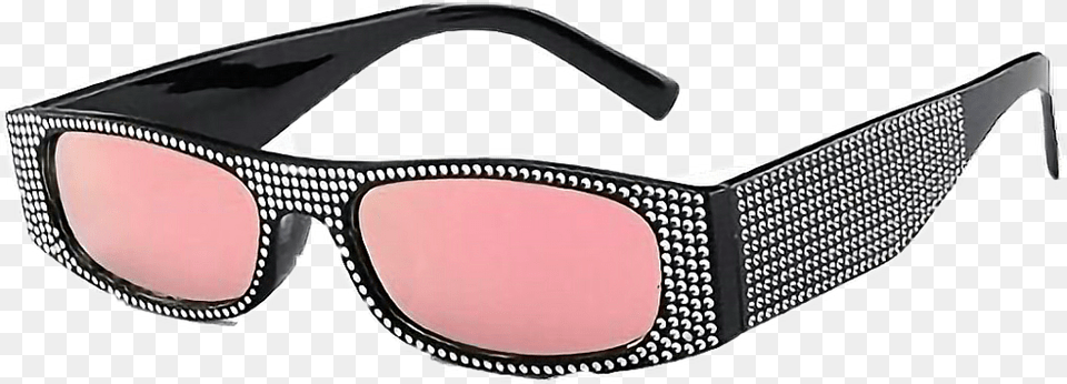 Sunglasses Glasses Pink Black Shade Niche Meme Sunglasses, Accessories, Goggles Free Transparent Png