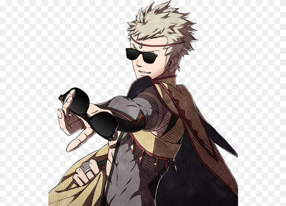 Sunglasses Odin Fire Emblem Know Your Meme Odin Owain Fire Emblem, Accessories, Book, Comics, Person Free Png Download