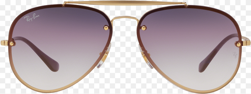 Sunglasses Ray Ban Aviator Blaze Gold Matte Rb3584n Shadow, Accessories, Glasses Png Image