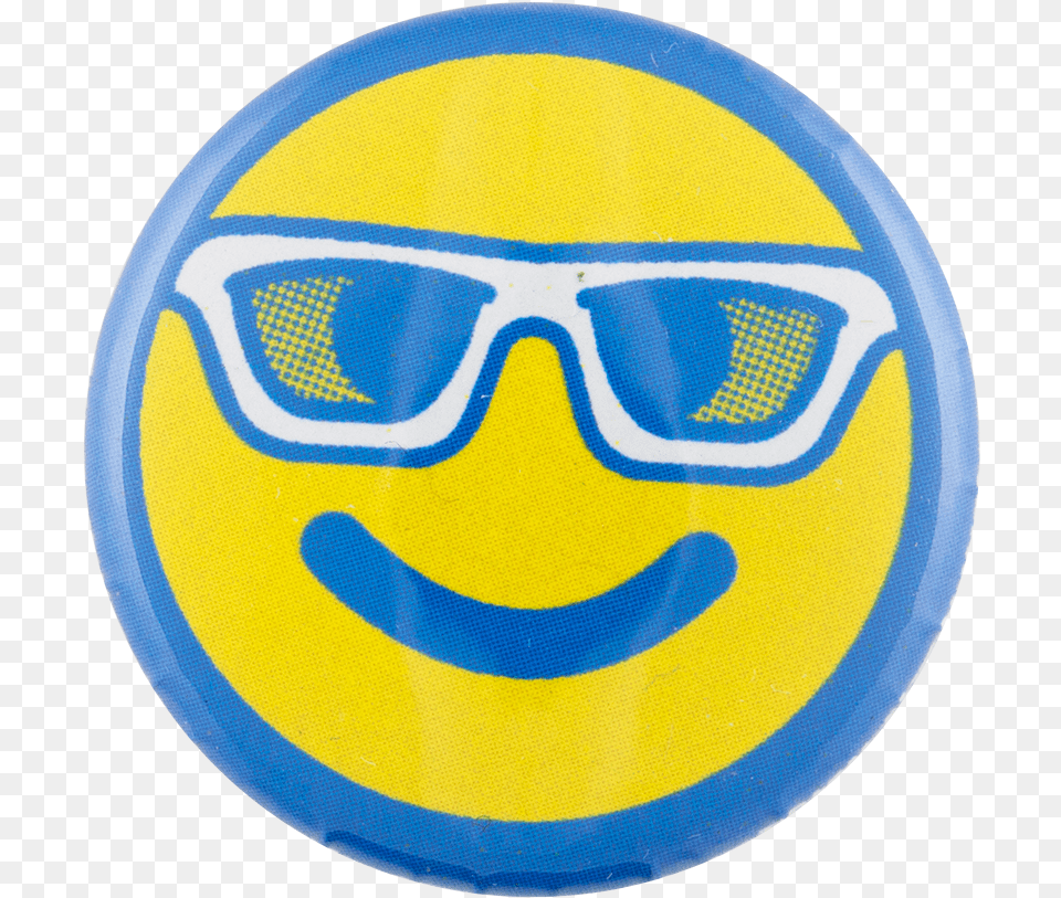 Sunglasses Smiley Face Smileys Button Museum Smiley, Badge, Symbol, Logo, Sport Png