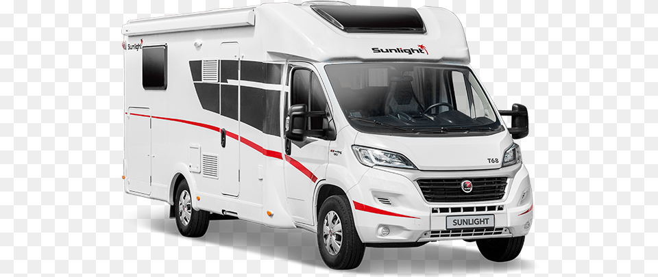 Sunlight T68 4 Berth Sunlight Wohnmobil, Caravan, Transportation, Van, Vehicle Free Png Download