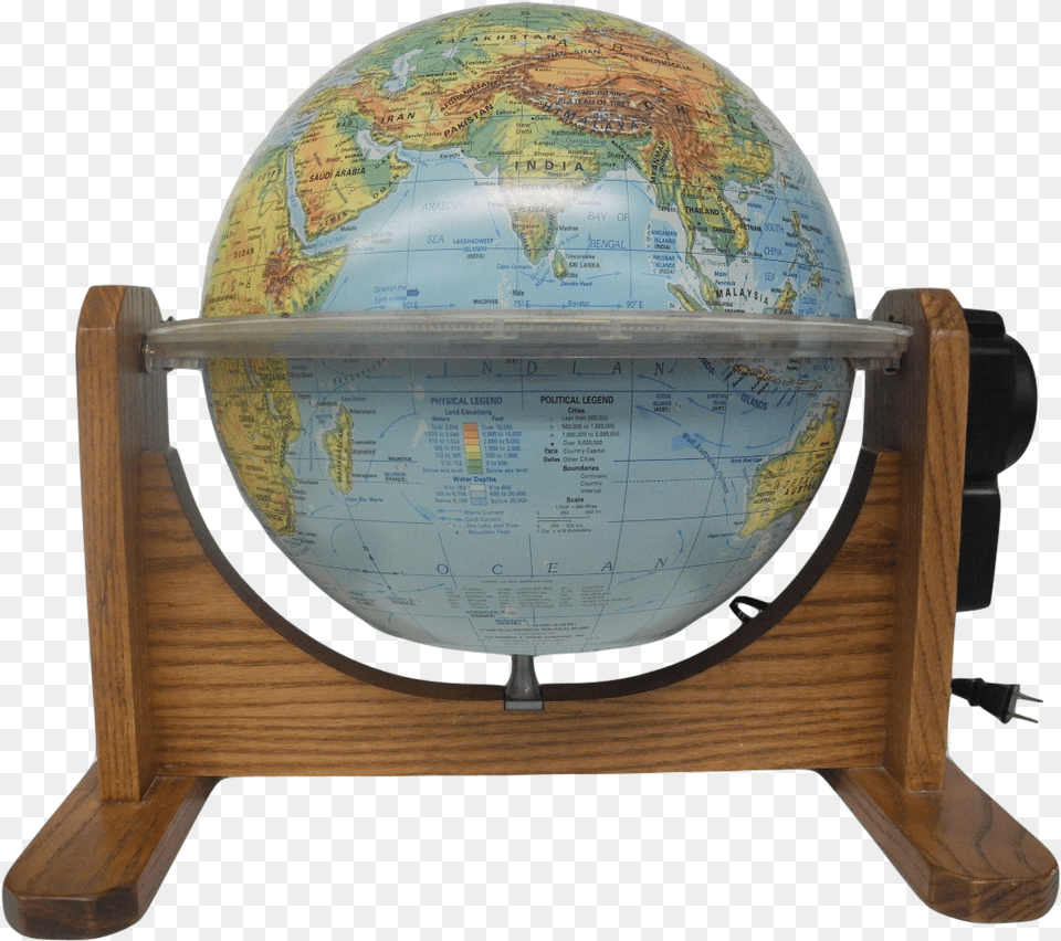 Sunlit World Globe, Astronomy, Outer Space, Planet Free Png