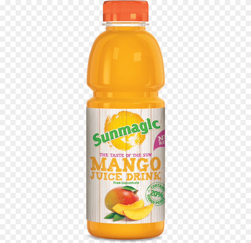 Sunmagic 500ml Mango Juice Drink Sunmagic, Beverage, Orange Juice, Produce, Plant Free Png Download