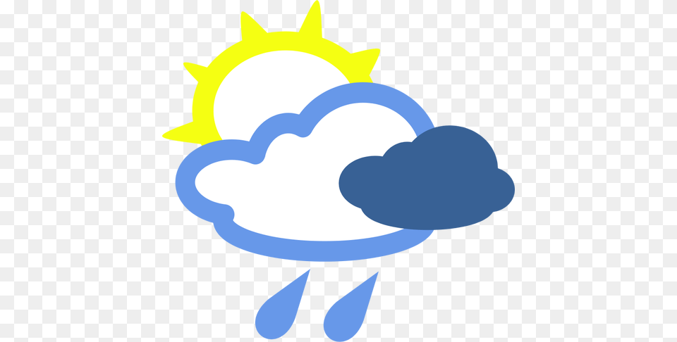 Sunny And Rainy Day Weather Symbol Vector Image, Cream, Dessert, Food, Ice Cream Free Png