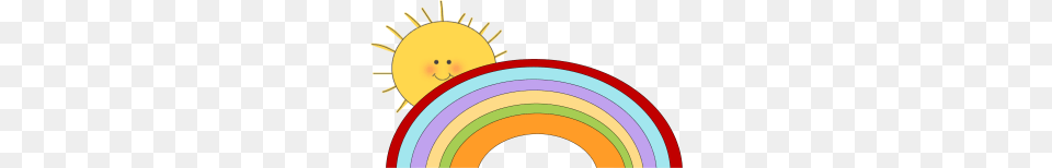 Sunny Clipart Rainbow Png Image