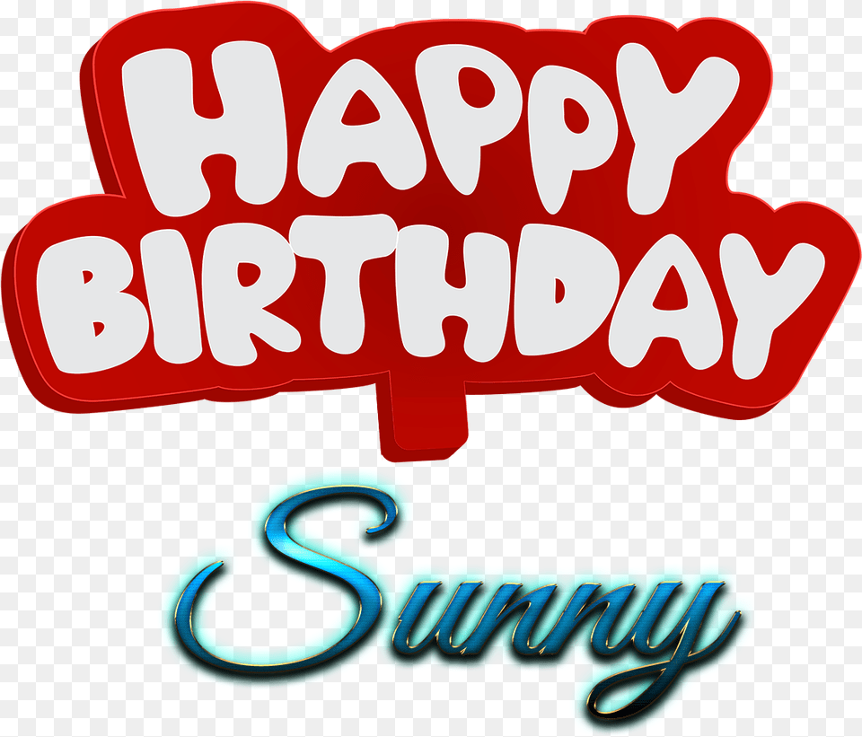 Sunny Happy Birthday Name Logo Rahul Name, Text, Dynamite, Weapon Free Png Download